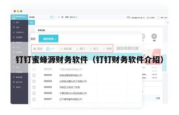 钉钉蜜蜂源财务软件（钉钉财务软件介绍）