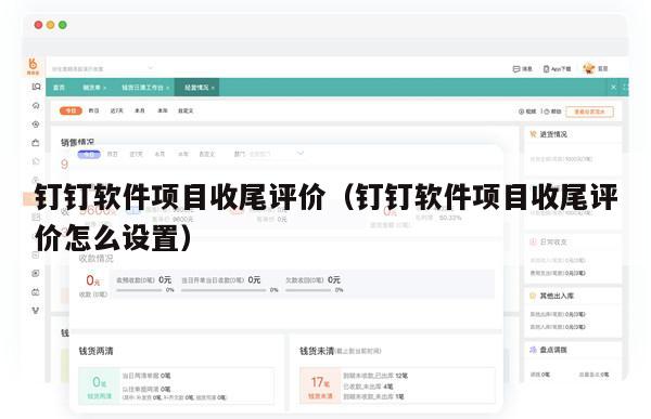 钉钉软件项目收尾评价（钉钉软件项目收尾评价怎么设置）