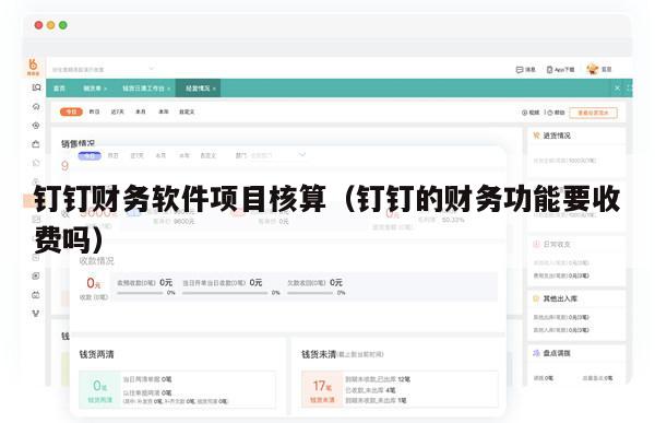 钉钉财务软件项目核算（钉钉的财务功能要收费吗）