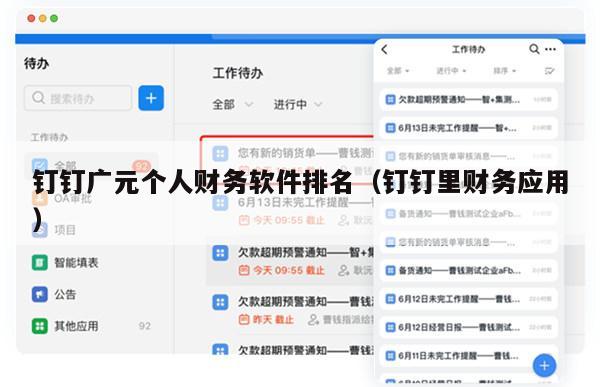 钉钉广元个人财务软件排名（钉钉里财务应用）