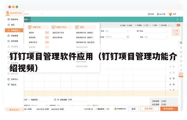 钉钉项目管理软件应用（钉钉项目管理功能介绍视频）