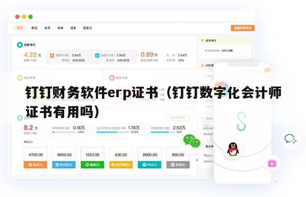 钉钉财务软件erp证书（钉钉数字化会计师证书有用吗）