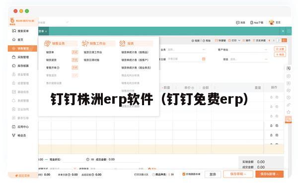 钉钉株洲erp软件（钉钉免费erp）