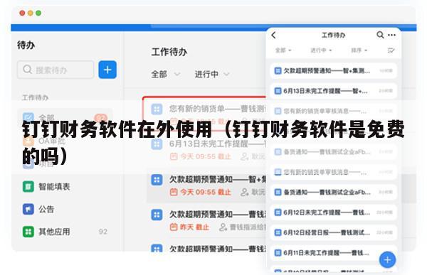 钉钉财务软件在外使用（钉钉财务软件是免费的吗）