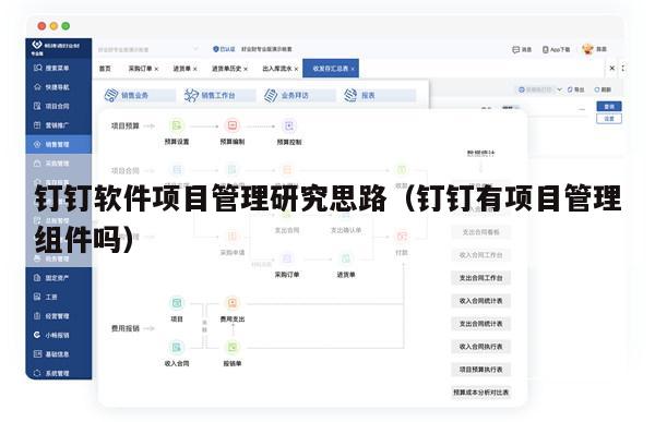 钉钉软件项目管理研究思路（钉钉有项目管理组件吗）