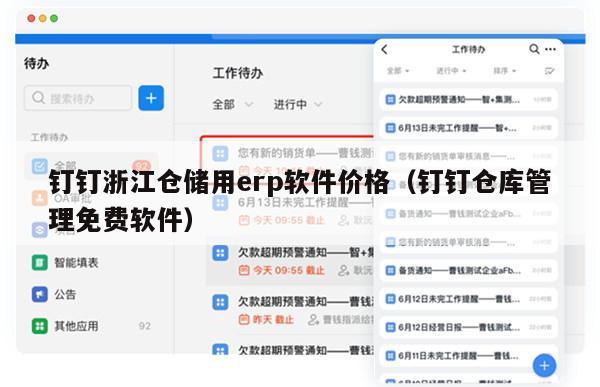 钉钉浙江仓储用erp软件价格（钉钉仓库管理免费软件）