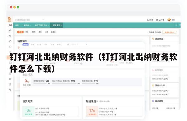 钉钉河北出纳财务软件（钉钉河北出纳财务软件怎么下载）