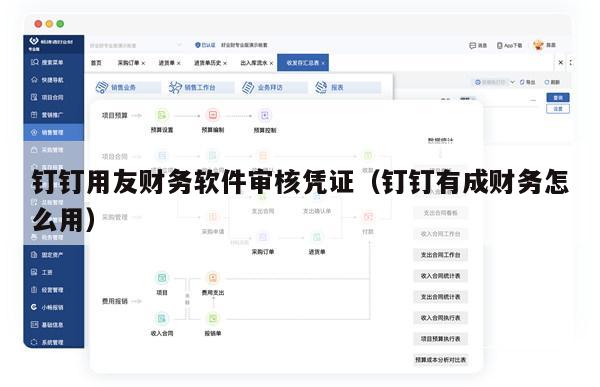 钉钉用友财务软件审核凭证（钉钉有成财务怎么用）