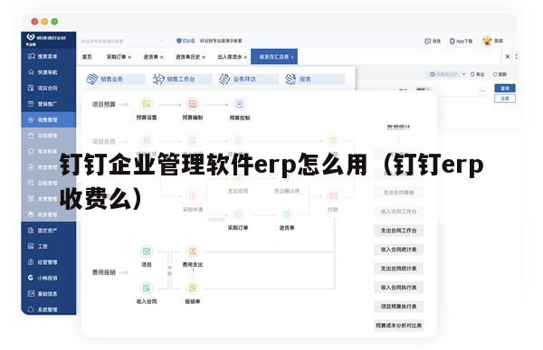 钉钉企业管理软件erp怎么用（钉钉erp收费么）