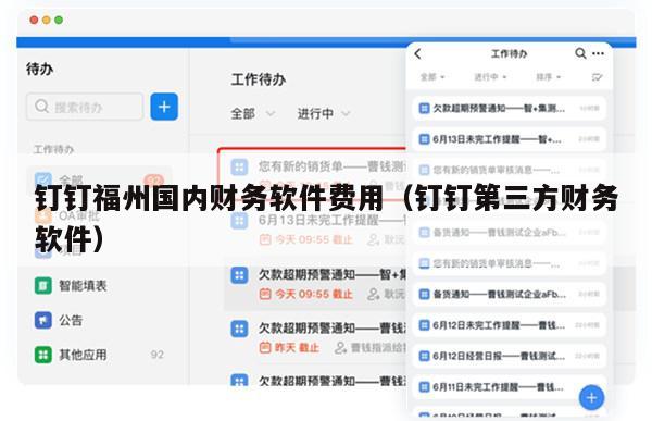 钉钉福州国内财务软件费用（钉钉第三方财务软件）