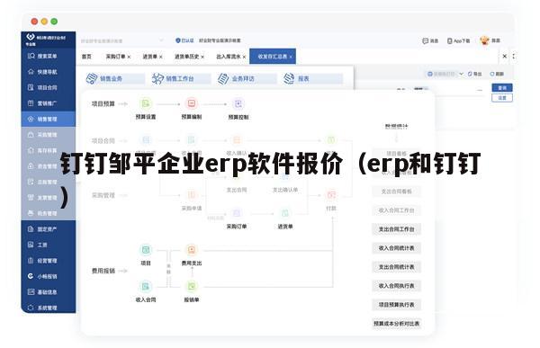 钉钉邹平企业erp软件报价（erp和钉钉）