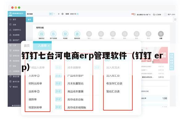 钉钉七台河电商erp管理软件（钉钉 erp）