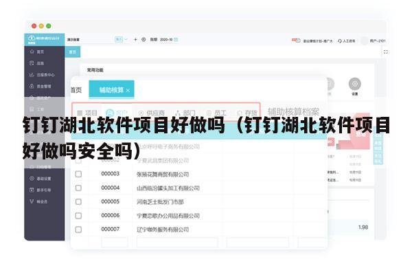 钉钉湖北软件项目好做吗（钉钉湖北软件项目好做吗安全吗）