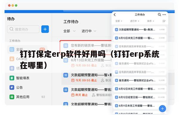 钉钉保定erp软件好用吗（钉钉erp系统在哪里）