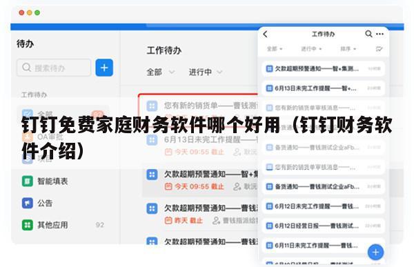 钉钉免费家庭财务软件哪个好用（钉钉财务软件介绍）