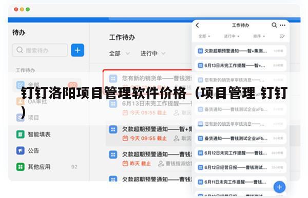 钉钉洛阳项目管理软件价格（项目管理 钉钉）