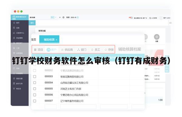钉钉学校财务软件怎么审核（钉钉有成财务）