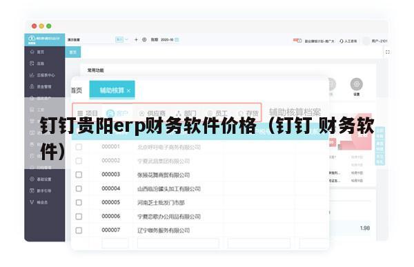 钉钉贵阳erp财务软件价格（钉钉 财务软件）