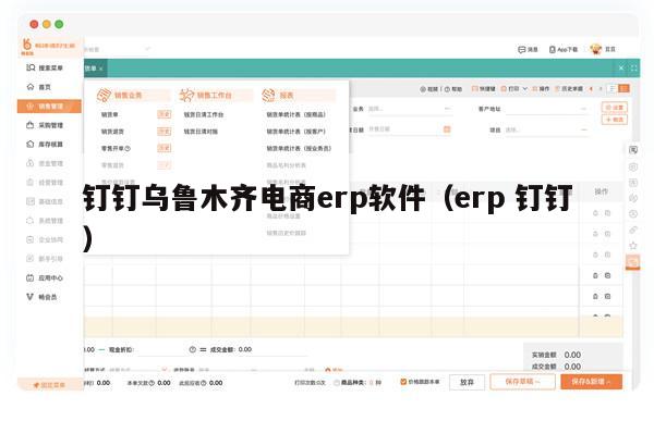 钉钉乌鲁木齐电商erp软件（erp 钉钉）