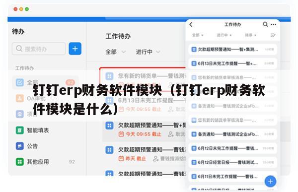 钉钉erp财务软件模块（钉钉erp财务软件模块是什么）