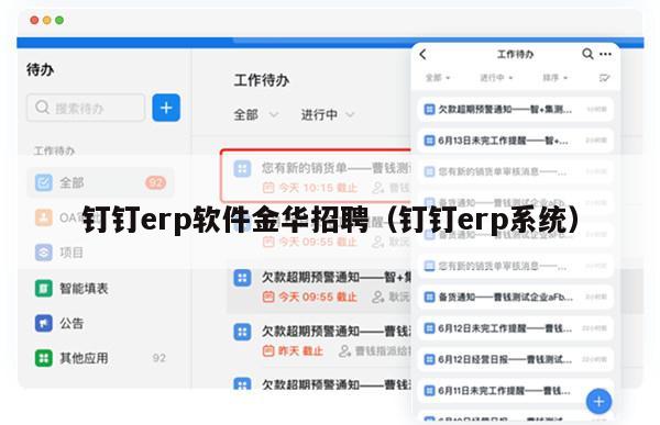 钉钉erp软件金华招聘（钉钉erp系统）