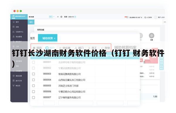 钉钉长沙湖南财务软件价格（钉钉 财务软件）