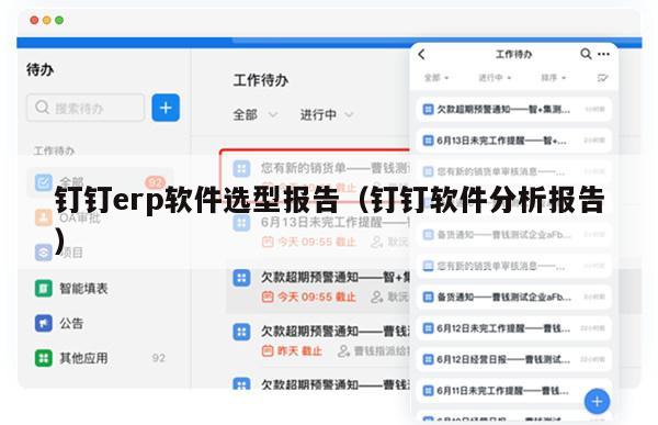 钉钉erp软件选型报告（钉钉软件分析报告）