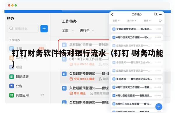 钉钉财务软件核对银行流水（钉钉 财务功能）