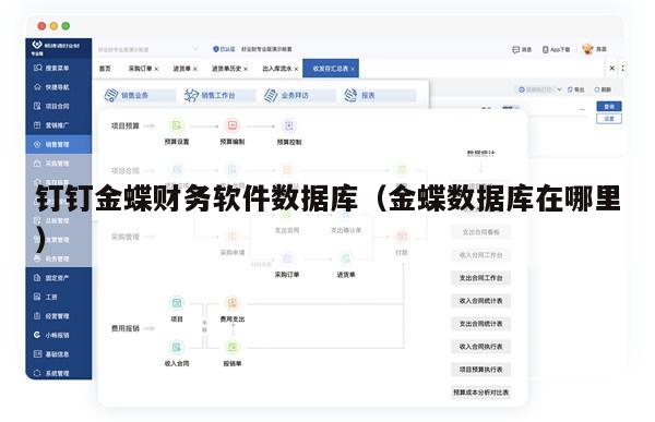 钉钉金蝶财务软件数据库（金蝶数据库在哪里）