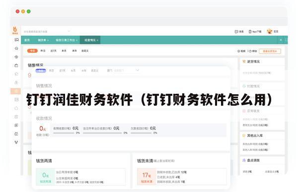 钉钉润佳财务软件（钉钉财务软件怎么用）