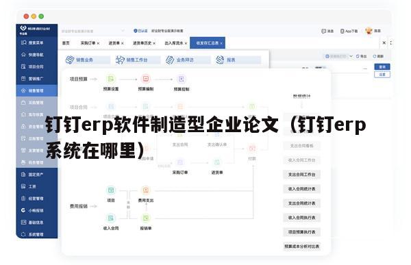 钉钉erp软件制造型企业论文（钉钉erp系统在哪里）