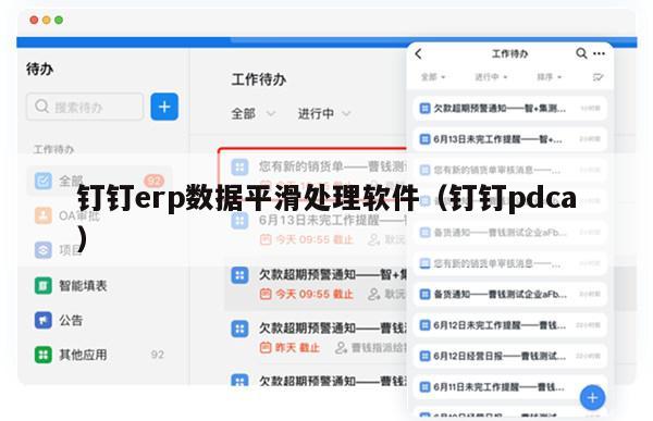 钉钉erp数据平滑处理软件（钉钉pdca）