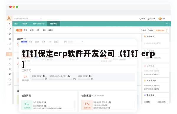 钉钉保定erp软件开发公司（钉钉 erp）