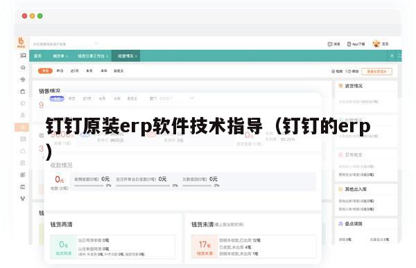 钉钉原装erp软件技术指导（钉钉的erp）