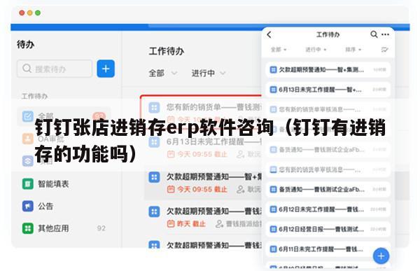 钉钉张店进销存erp软件咨询（钉钉有进销存的功能吗）