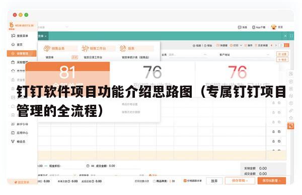 钉钉软件项目功能介绍思路图（专属钉钉项目管理的全流程）